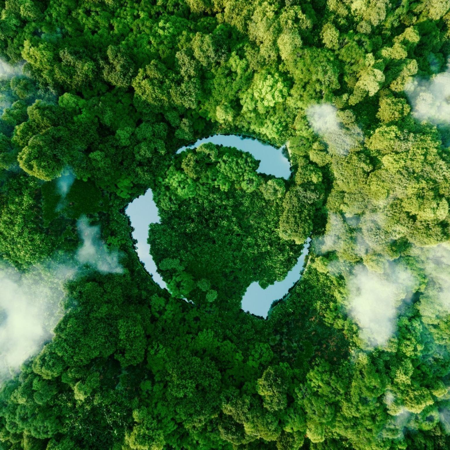 abstract-icon-representing-ecological-call-recycle-reuse-form-pond-with-recycling-symbol-middle-beautiful-untouched-jungle-3d-rendering