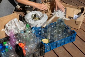 person-doing-selective-recycle-garbage