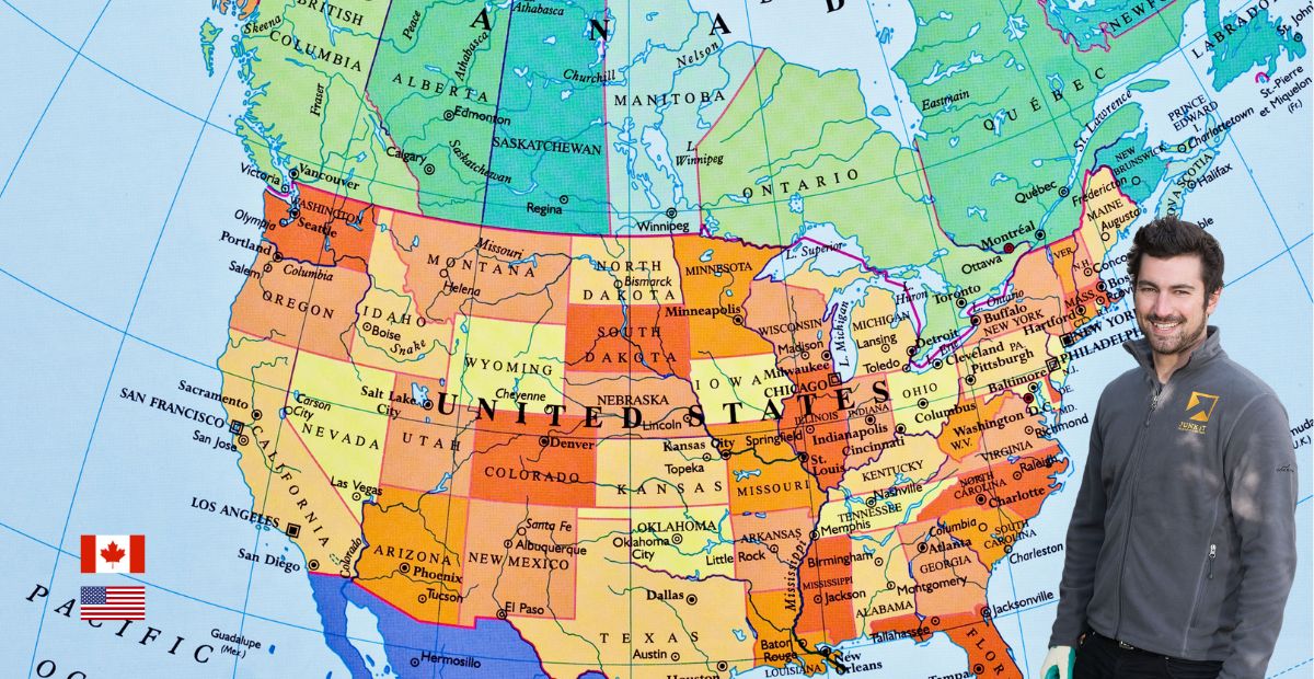map of north america