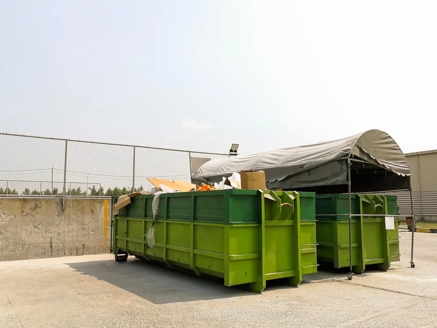 Large garbage bins ready for use - for convenient and efficient waste disposal, consider bin rental services in Calgary