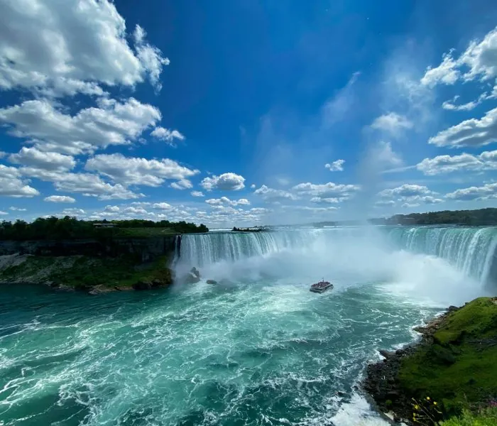 Niagara Falls with a scenic view - showcasing the beauty of the area - aase Your Load with Junk It Dumpster Rentals in Niagara for efficient waste disposal