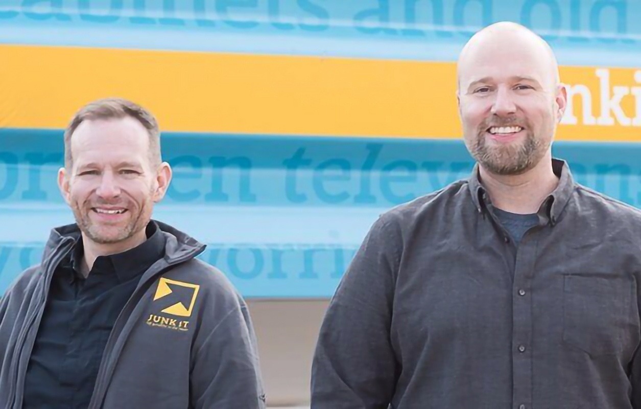 the founders of Junk iT the leading Waste and Garbage Bin Rental company in Canada - Christopher Luciano (left) and James Luciano (right)